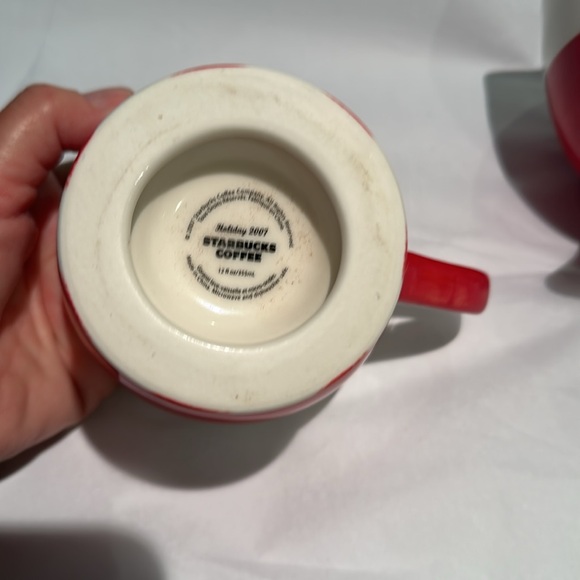 Set of 2 Starbucks holiday mugs 2007 hohoho and jolly - Picture 4 of 4